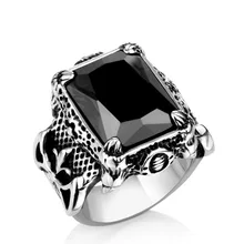 

Princess baby vintage jewelry Thai silver style men's titanium steel tide ring Nordic warrior ring