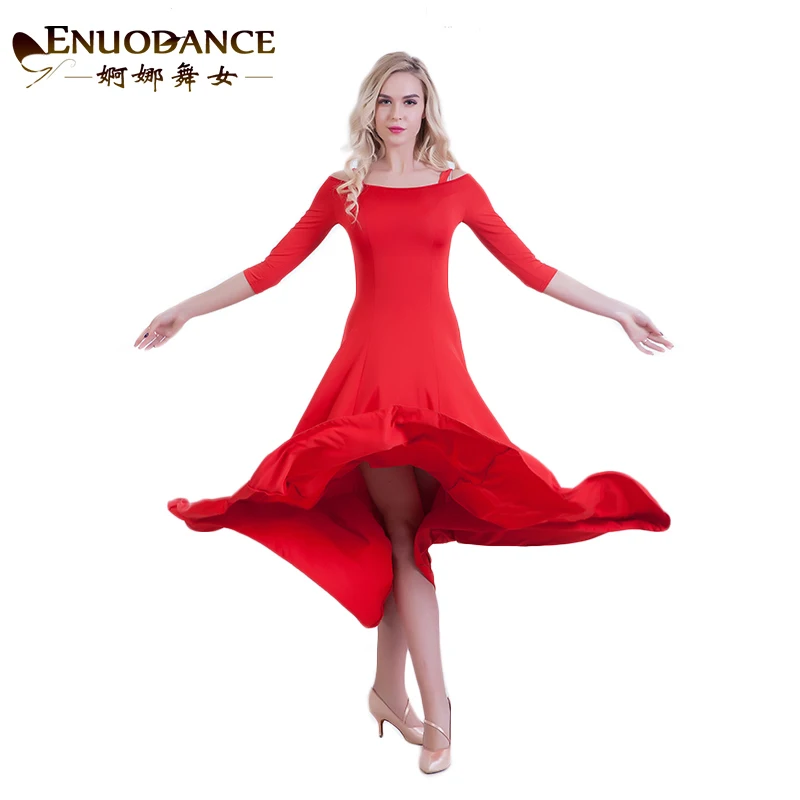 Modern Dance dress Will tank shoulder Ballroom Dancing Show Serve Ballroom Dancing Waltz Dance Dress