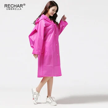 

New Women's Raincoat Fashion Transparent PVC With Hats For Outdoor Female Rain Coats Rainwears For Hiking Tour With Bag raincoat