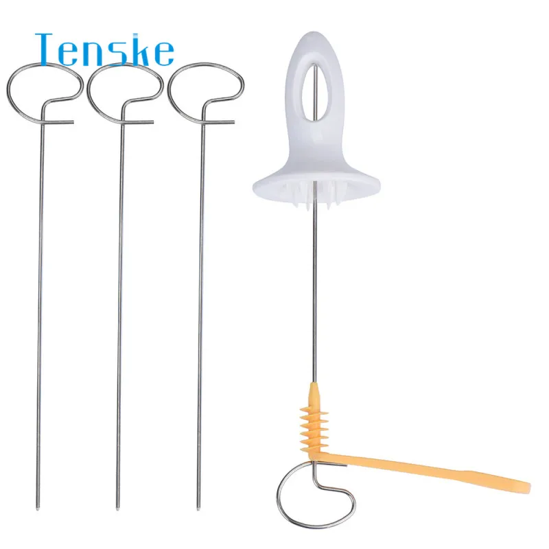 

TENSKE Home Tornado Potato Spiral Cutter Slicer Chips 4 Spits Tower Making Twist Shredder 1 Set