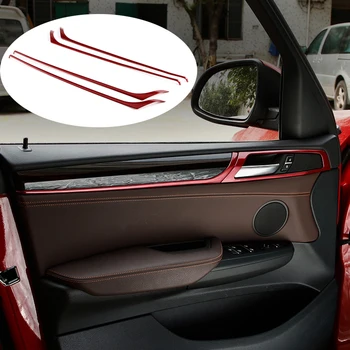 

Car Styling Interior Door panel Moulding Cover Trim strips 3D stickers For BMW X3 X4 F25 F26 auto accessories 2011-2016