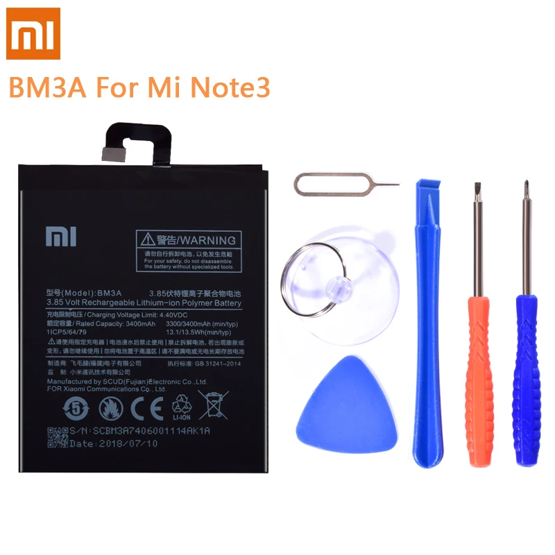 BM21 BM45 BM34 BM48 BM3A Батарея для Xiaomi mi Note3 Note2 Red mi Note 2 Note2 литий-полимерный mi Note 3 Note 2 Batteria