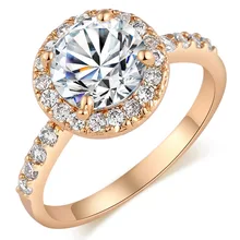 Золотого цвета Изысканный Bijoux модное квадратное обручальное кольцо Сделано с кубическим цирконием ювелирные изделия большая акция