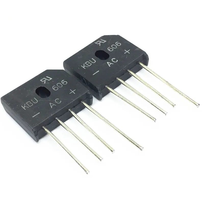 

Free shipping 10PCS 6A 600V bridge rectifier kbu606