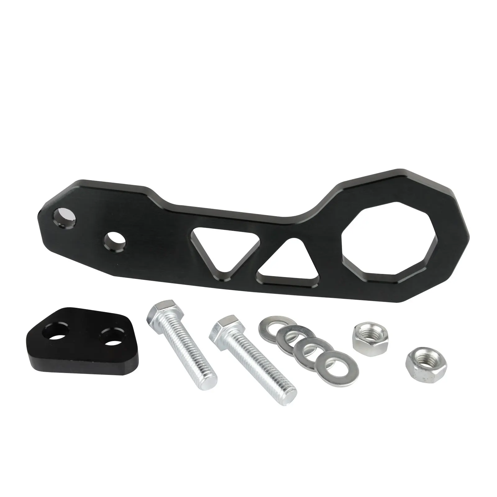 New High Quality Car Styling Accessories Black Universal Aluminum Car Rear Tow Hook Racing Towing Kit