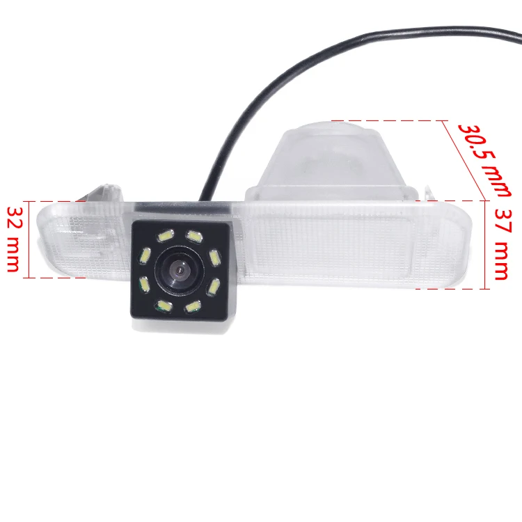 4-8-12LED Автомобильная CCD ночного видения HD резервная Водонепроницаемая камера заднего вида камера для KIA K2 Rio3 UB Pride Sedan 2010- аксессуары