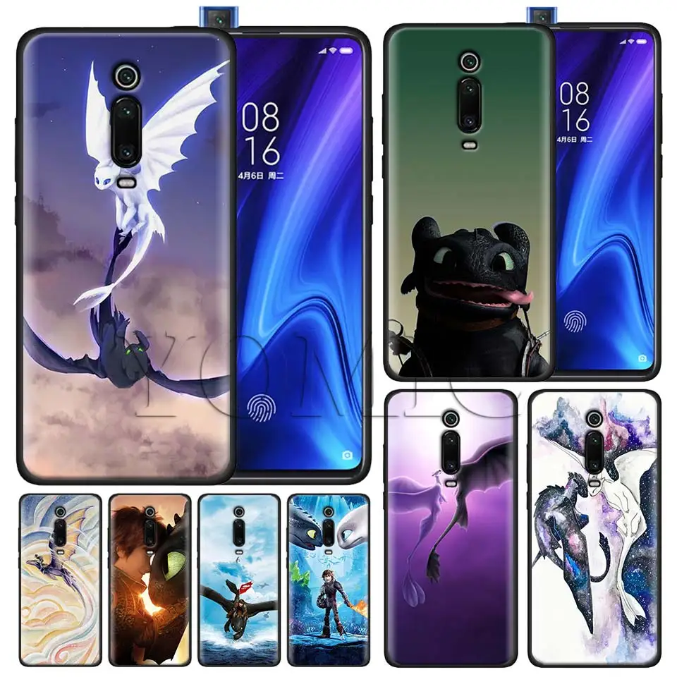 

How to Train Your Dragon Black Case for Xiaomi Redmi Note 7 7s K20 5 6 Pro Redmi 6 6 5 5Plus 4X S2 Y3 Silicone Soft Case