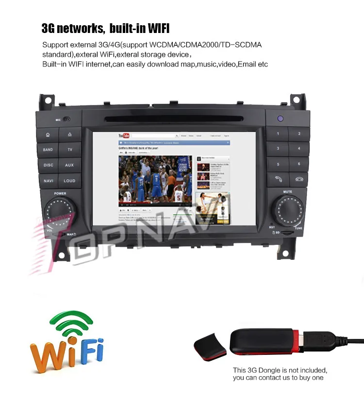 Clearance Topnavi 7" Android 7.1 Car PC DVD Player For Benz C-Class W203 (2004 2005 2006 2007)/CLK W209 (2004-2005) Stereo GPS Navigation 26 Clearance Topnavi 7" Android 7.1 Car PC DVD Player For Benz C-Class W203 (2004 2005 2006 2007)/CLK W209 (2004-2005) Stereo GPS Navigation 26