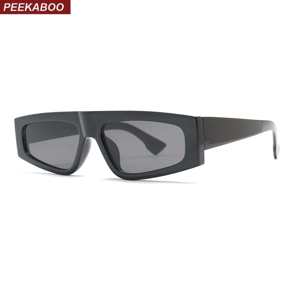 

Peekaboo rectangle sunglasses for women fashion 2019 summer style black green sun glasses female gift items uv400