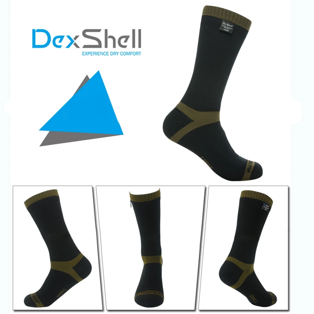 Dexshell гольфы для катания на лыжах настоящие водонепроницаемые носки Porelle ветрозащитные Coolmax Велосипедные спортивные носки Походные водонепроницаемые носки для кемпинга