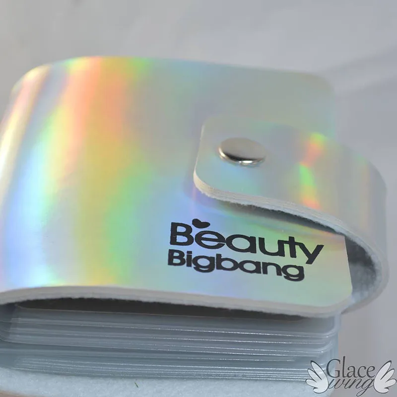 BEAUTYBIGBANG 6*6 см 20 слотов красочный квадратный дизайн ногтей шаблон Органайзер из искусственной кожи лазерная штамповка пластины держатель чехол сумка