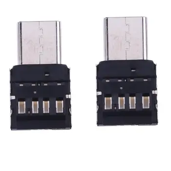

2Pcs/lot High Speed USB 3.1 Type-C Connector Male to Micro USB 2.0 Female Converter Connector for Mobile Phone Tablet U Disk New