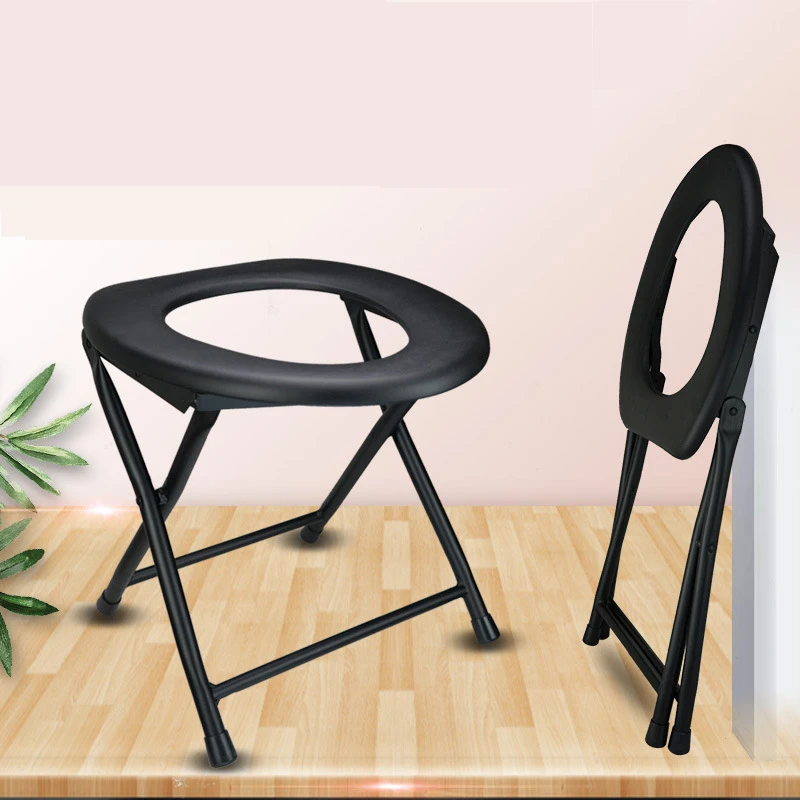 

Folding Portable Mobile Commode Chair Backpack Toilet Seat For Pregnant Woman Old Man Camping Beach Backpacking Toilet Seat