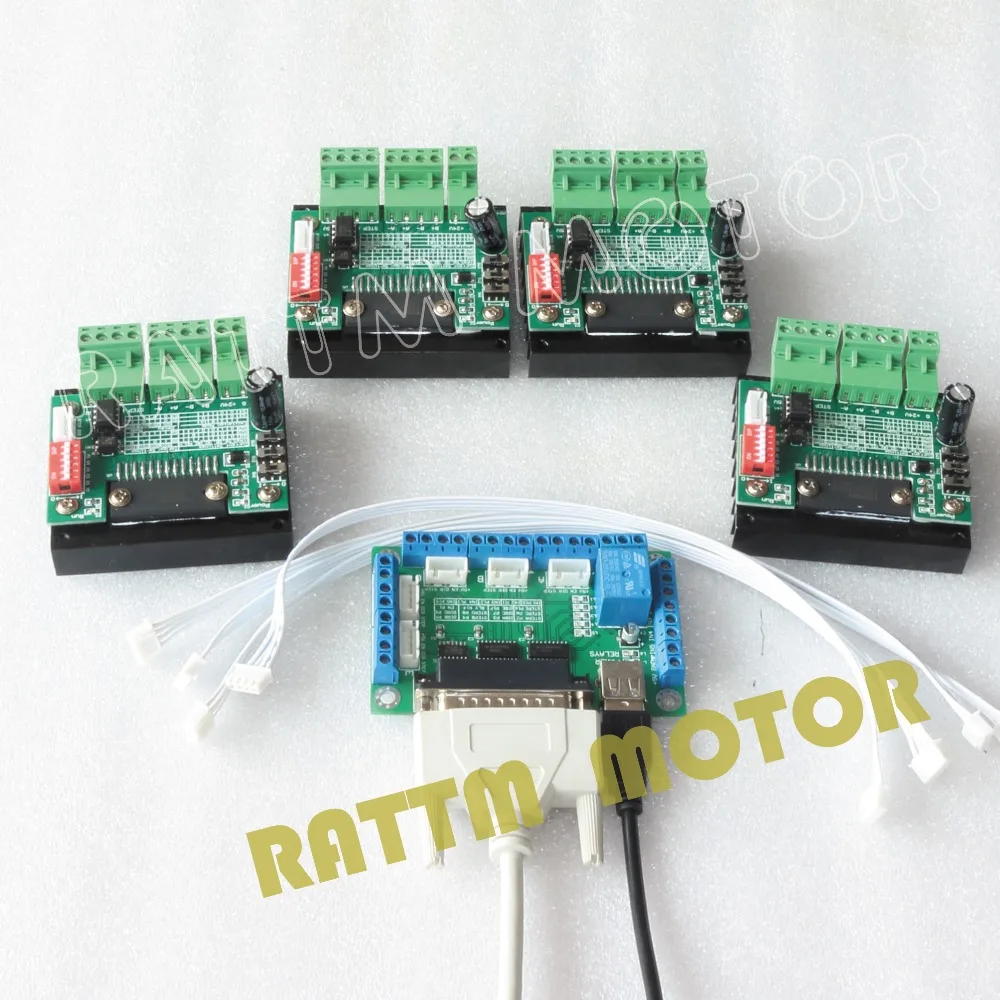 4PCS 3 5A TB6560 Single Axis CNC Stepper Motor Driver 16 Microstep 5 axis CNC Breakout
