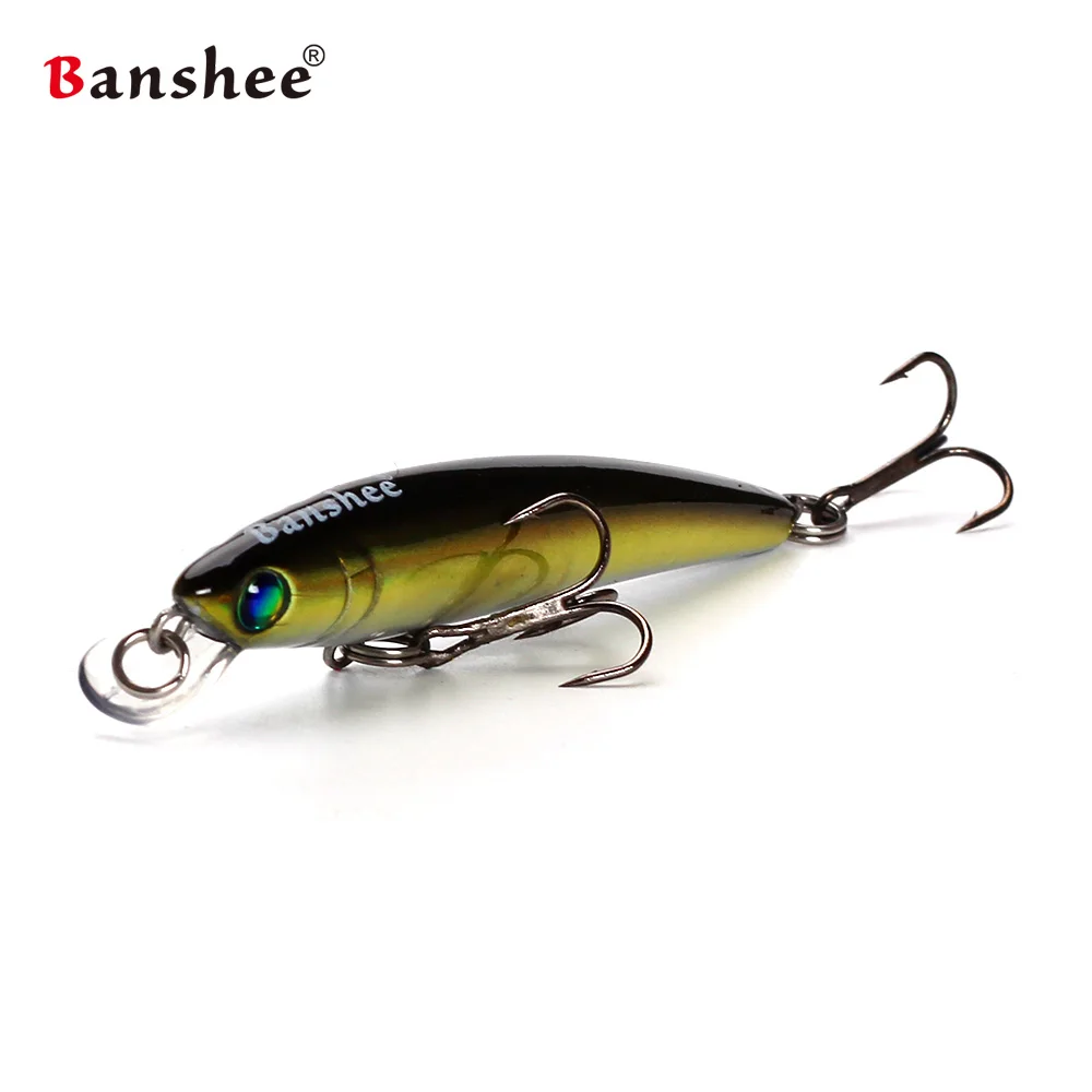 Banshee 70 мм 4,5 г GO-011 воблер, твердая искусственная приманка, форель, Bluegill, рыболовная приманка, медленное погружение, Джеркбейт, гольян