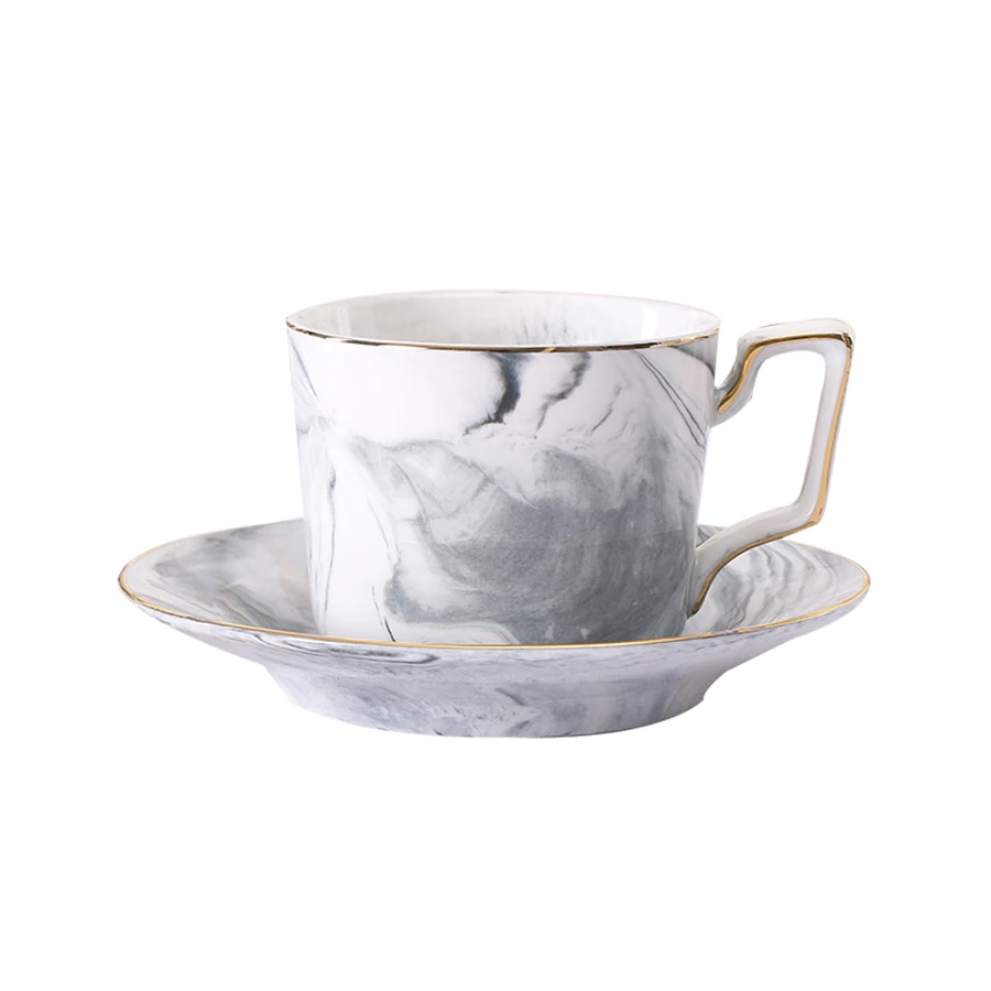 Макарон мраморные керамические кофейные чашки Tazas De Cafe костяные чайные сервизы