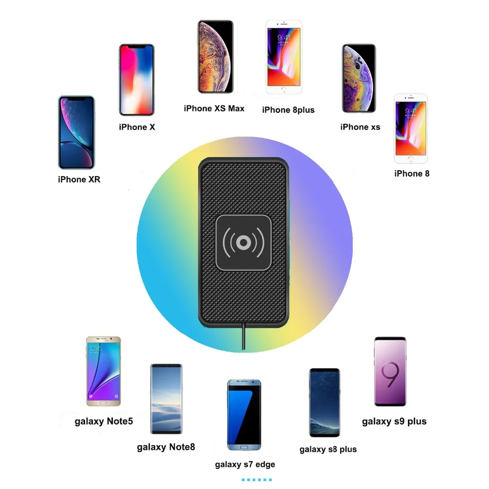 qi car charger charging pad fast wireless charging