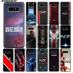 WEBBEDEPP Mass Effect N7 Мягкий силиконовый чехол для samsung Galaxy A9 A8 A7 A6 плюс 2018 A5 A3 2017 2016 примечание 9 8