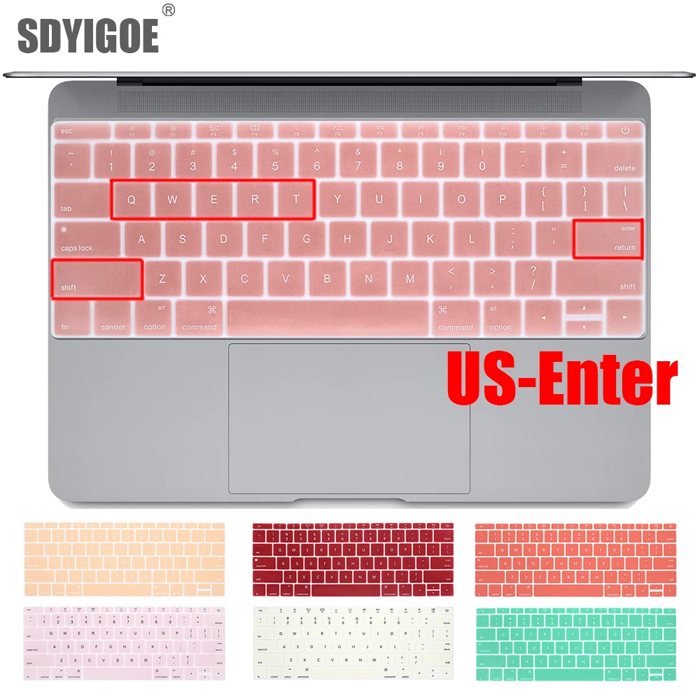 Чехол для клавиатуры ноутбука macbook12 наклейки на клавиатуру pro 13 аксессуары