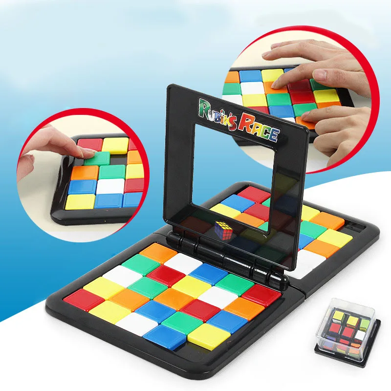 Цветной боевой магический куб, гоночный игровой куб для родителей и детей, кубик для общения, настольные развивающие игрушки, головоломка для детей, подарки