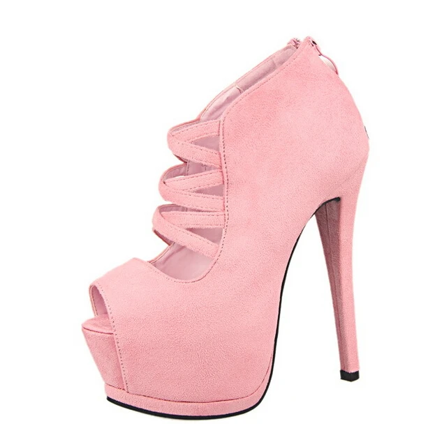 European Sexy Lady's Open Toe Platform Pumps 14cm Stiletto Women Thin Heel Party Shoes High