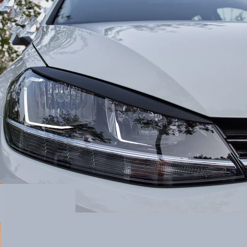 

Colors Headlight Eyebrow Sticker Mouldings For Volkswagen Golf 7/7.5 CB045