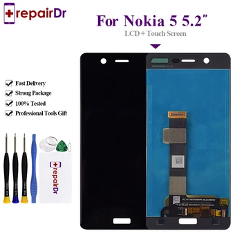 

100% Warranty 1280x720 For Nokia 5 LCD N5 LCD Touch Screen Digitizer Assembly 5.2'' For Nokia 5 LCD N5 TA-1008 TA-1030 LCD