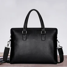 Новые роскошные из натуральной коровьей кожи Бизнес Для Мужчин's Портфели мужской сумка бренд Дизайн Для мужчин сумка компьютер сумка