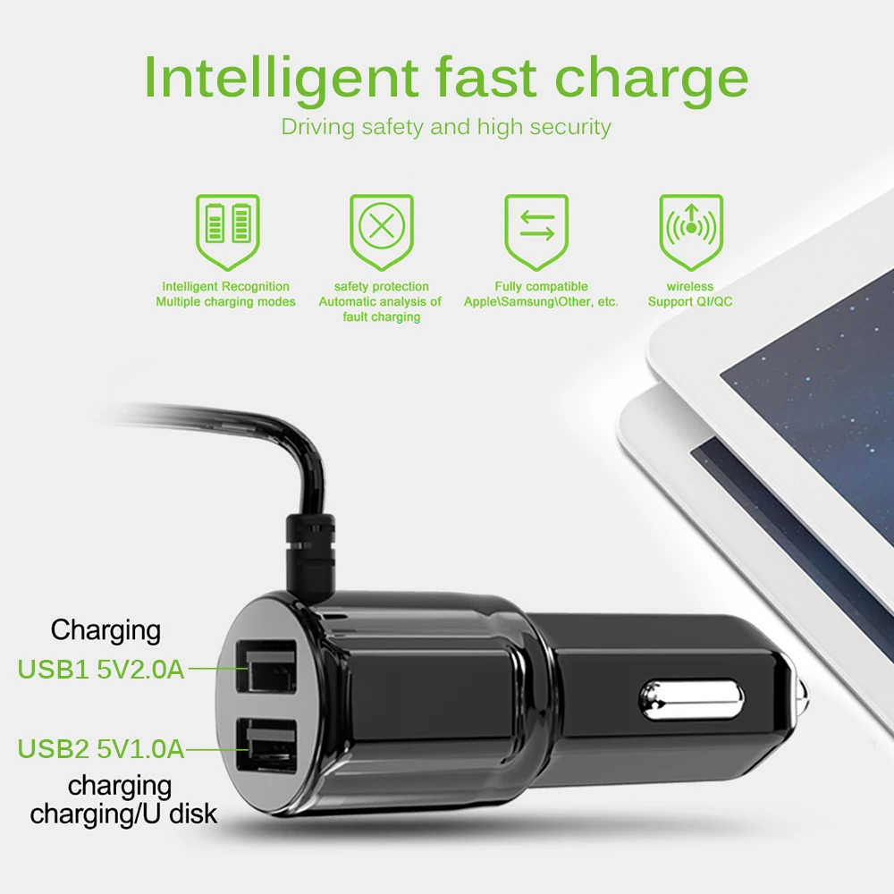 FM Bluetooth Автомобильный передатчик беспроводной 1,4 дюймовый экран дисплей MP3-плеер Hands Free быстрое USB зарядное устройство двойной радио модулятор