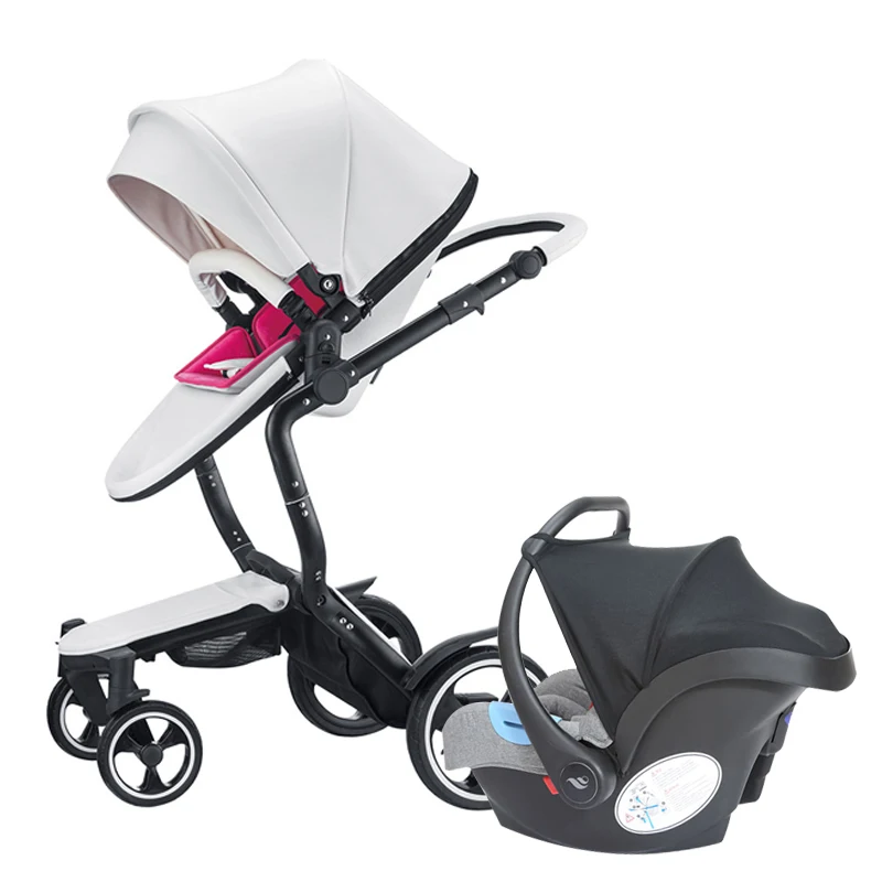 Big Sale  Fast ship! Foofoo 3 in 1 baby strollers and sleeping basket newborn baby carriage Europe baby pram  