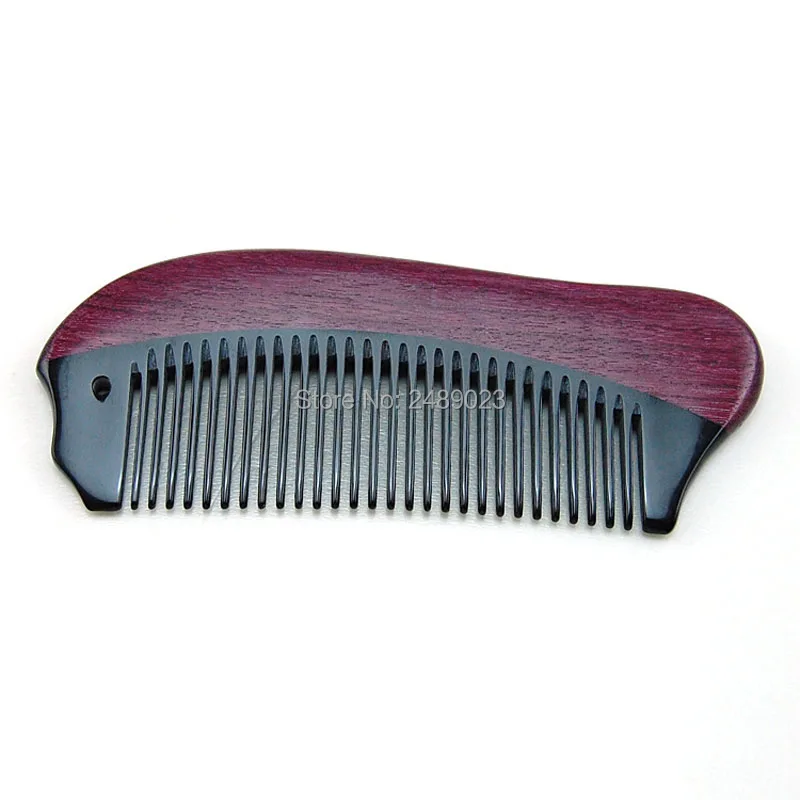 Escova de Cabelo Purpleheart Sândalo Chifre Pentes Vendas Qualidade Genuína Fabricantes Garantia Mágica Pincéis Maquiagem 20 Pçs - Lote Boi 4 Cheap Pentes