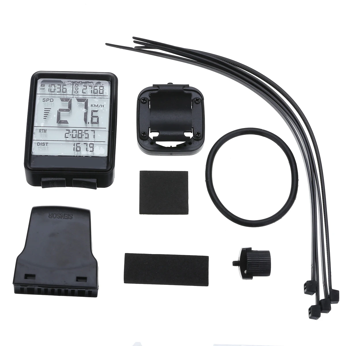 Bicycle Computer Waterproof Cycling LCD Bicycle Computer Wireless Cycling Speedometer Odometer Multifunctional Bike Accessories