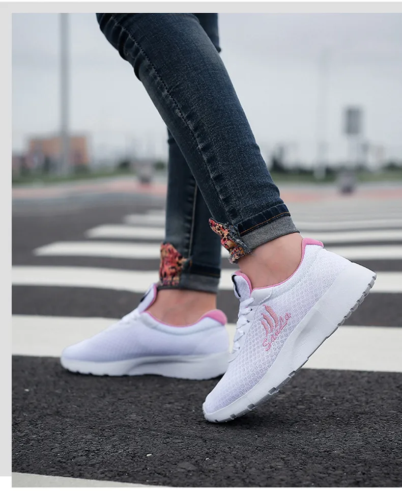 CAGILKZEL 2019 Summer Sneakers Women Shoes Breathable Mesh Shoes Woman Lace-up Tenis Feminino Walking Shoes For Zapatillas Mujer (14)