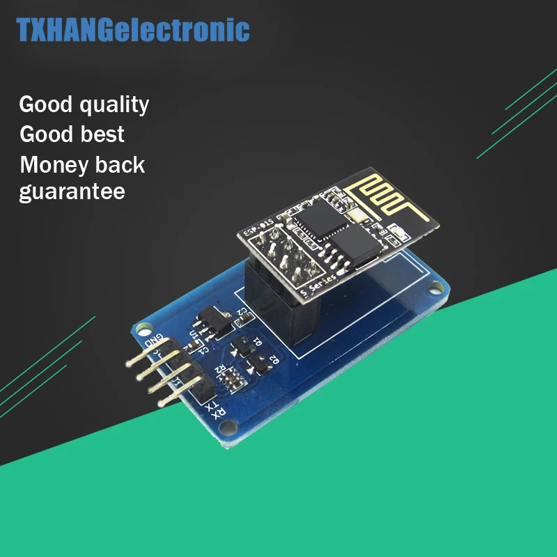

ESP-01S ESP8266 Serial Wi-Fi Wireless Module + ESP-01 Adapter