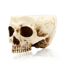 Skull Rsin Flowerpot Hand-Carved Model Sculpture Statue Suitable for Ashtray Flowerpot Fruit Tray Storage Tank Home Decoration