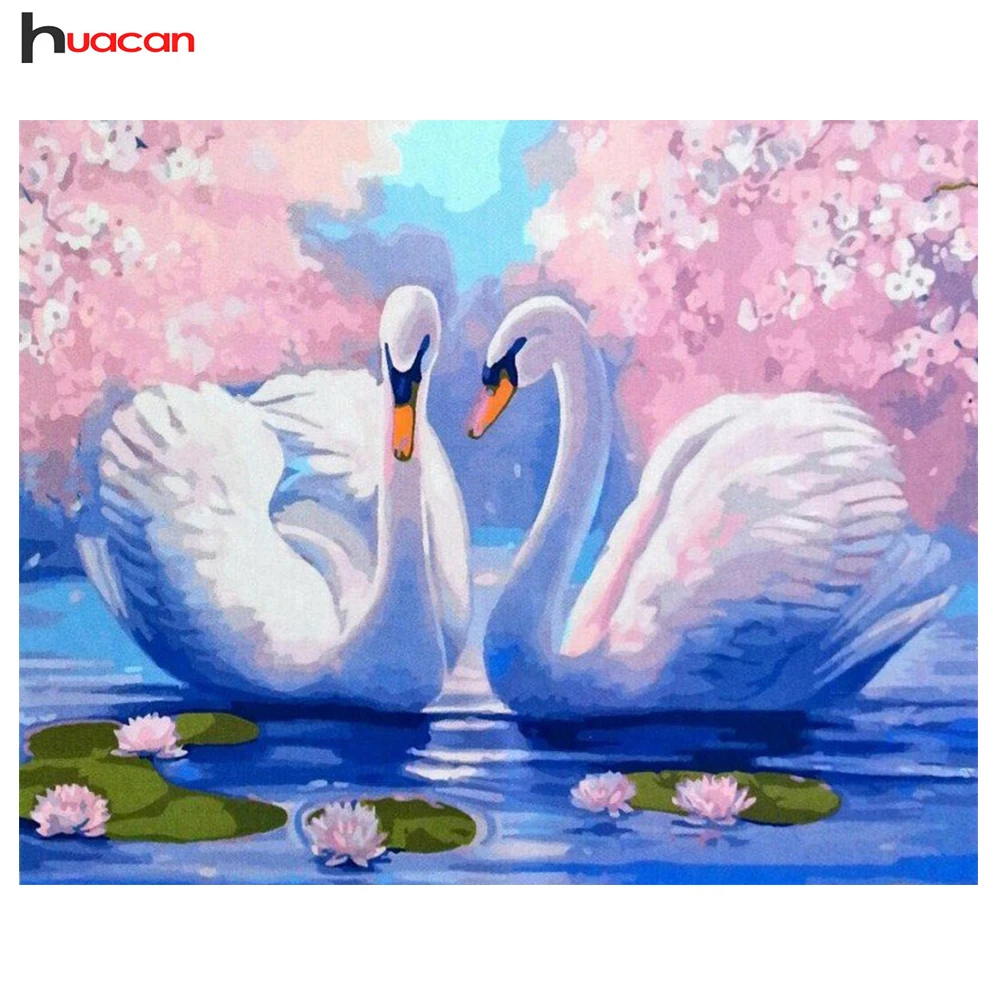 

Diamond Embroidery Cartoon Swan DIY Full Square Diamond Painting Cross Stitch Rhinestone Home Decor Handiwork Gift Wall Sticker
