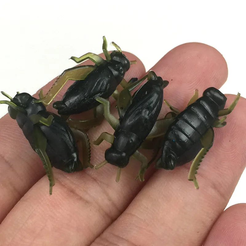 

Wifreo 50Pcs 0.7g 2.5cm Soft Fishing Lures Pesca Lightweight Cricket Insect Baits