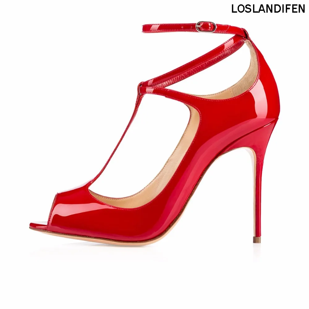 

2018 New Prducts Hotsale Ladies Womens Handmade Fashion Balitha Style Shoes 120mm Open Toe Ankle Strap High Heel Sandals CKE041