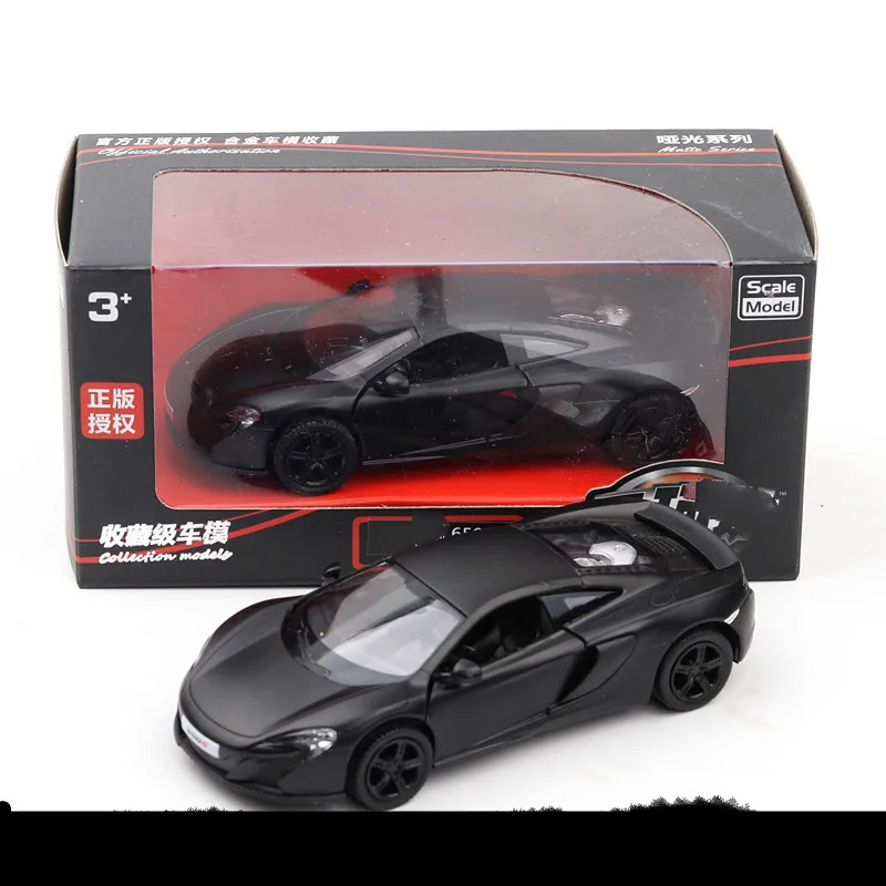Детская модель автомобиля из сплава для Mc Laren 650 s супер гоночная литая под