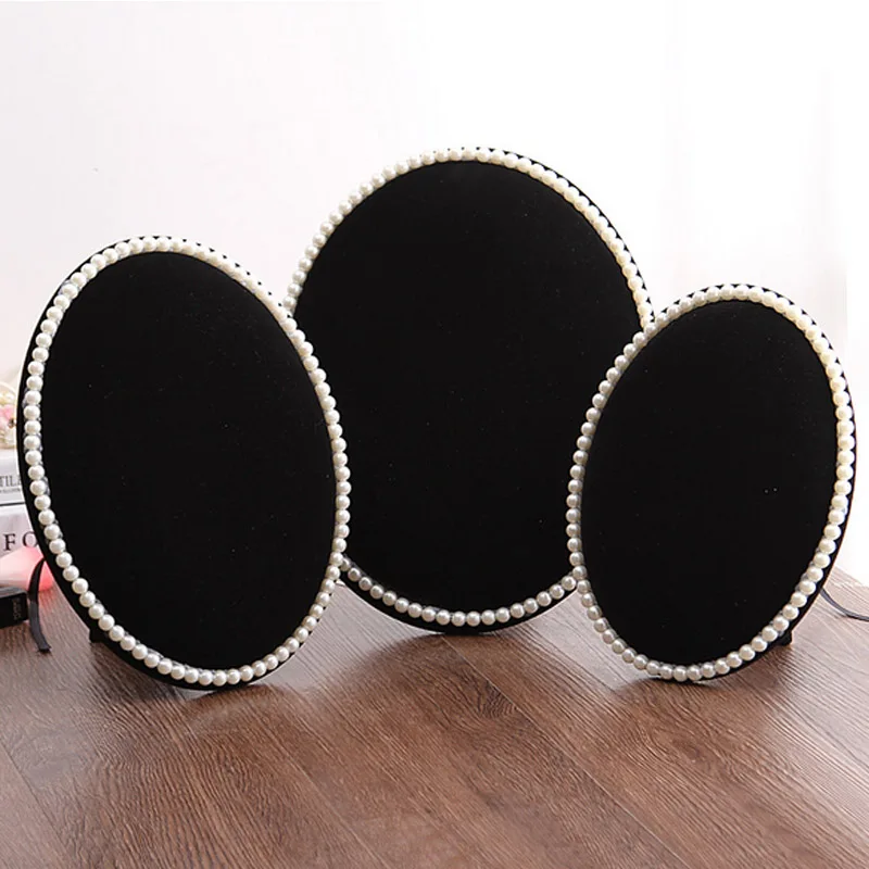 Hot sale Pearl Jewelry Display Organizer Velvet For Pendant Necklaces Earrings Bust Display Stand For Jewelry Counter Showcase
