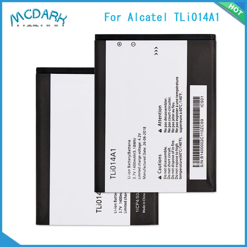 Аккумуляторная батарея Mcdark 1400 мАч для смартфонов Alcatel 'pop 5020D fire 4012A 4012X 4007D Pixi 3 |