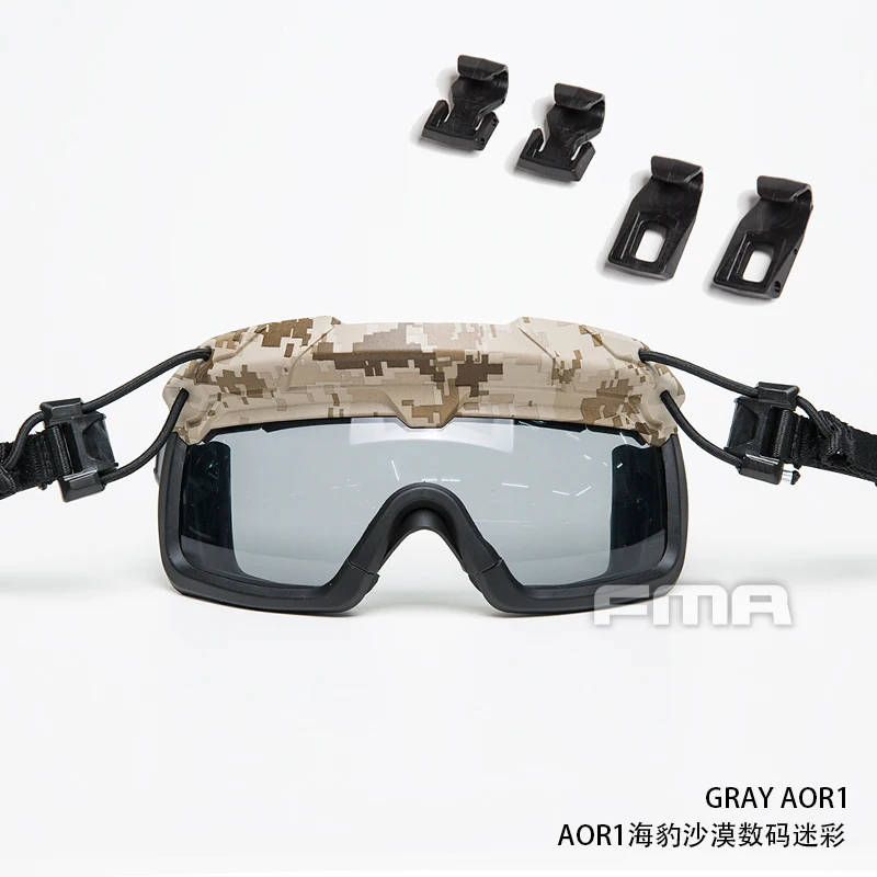 Tactical Helmet Safety Goggles GRAY Tactical riot goggles FOR all ARC guides with OPS-CORE specs Helmet