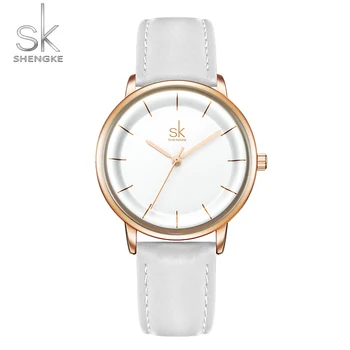 

Shengke Sk Women's Watches Simple Fashion Women Quartz Watch Casual Ladies Waterproof Wristwatch Gifts Relogio Feminino