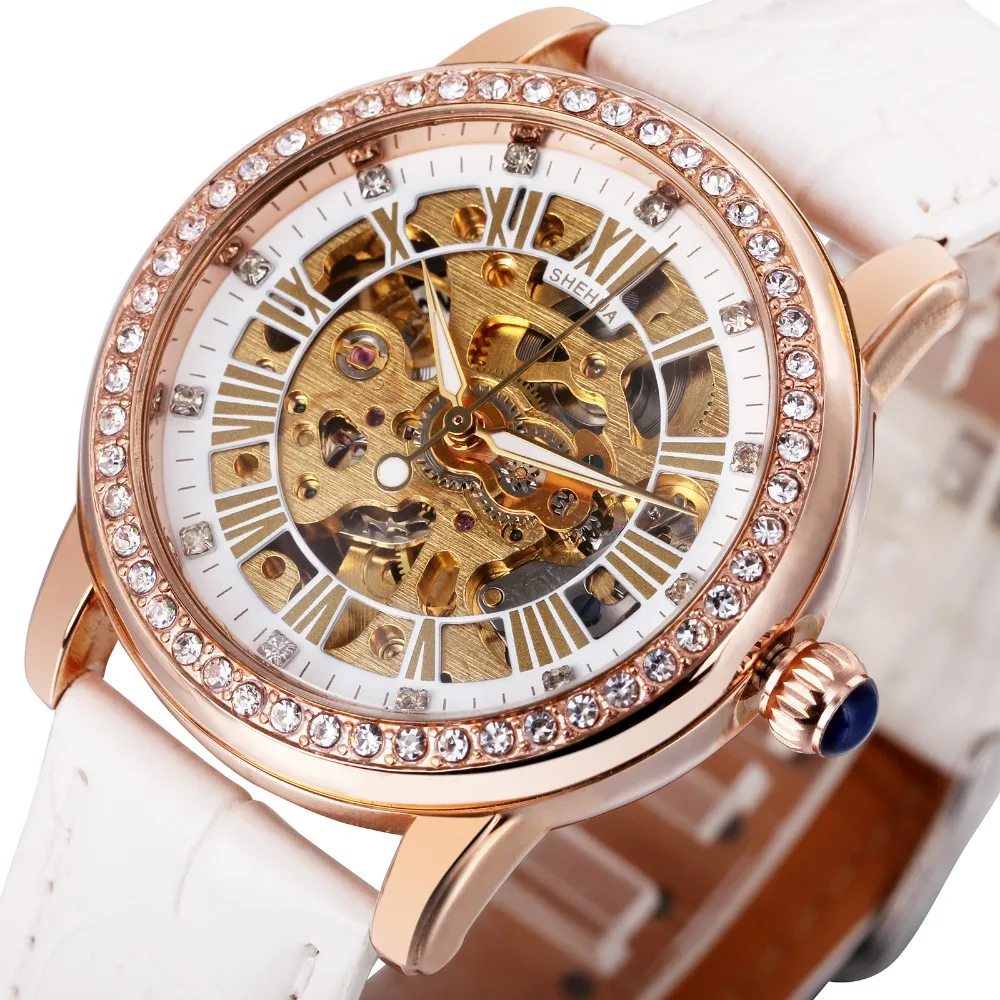 2016 SH Fashion Elegant font b Women b font font b Mechanical b font Wrist Watches