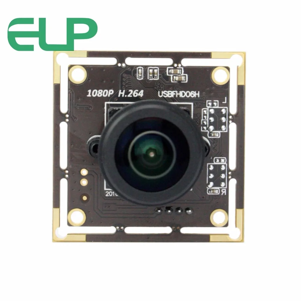 ELP Профессиональный USB Камера производитель H.264 мин 0.01lux широкоугольный Full круг изображения 1080 P Веб-камера с микрофоном