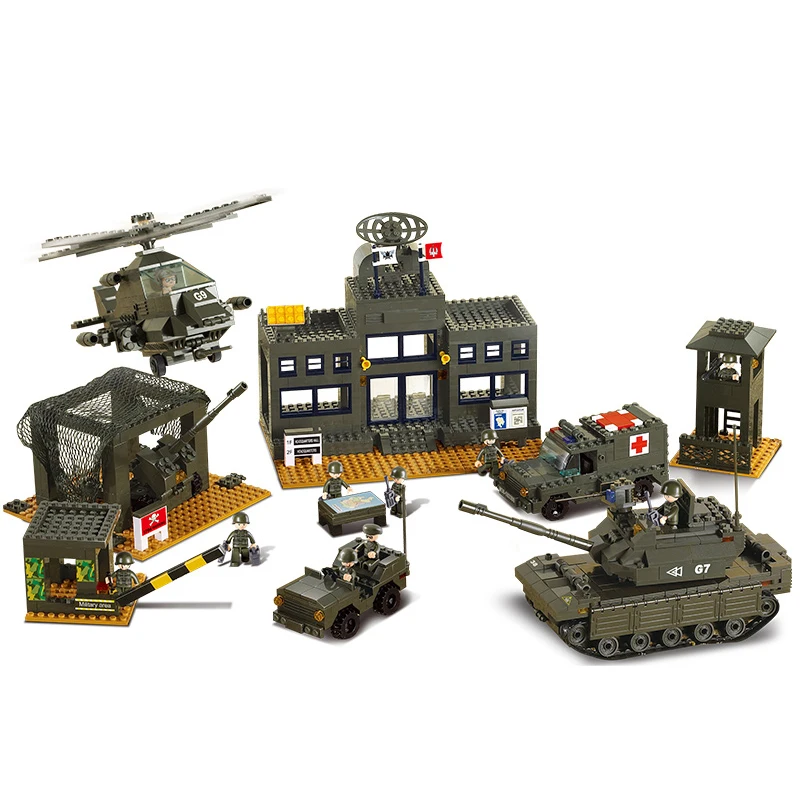 7100 1086pcs Military Constructor Model Kit Blocks Compatible LEGO Bricks Toys for Boys Girls Children Modeling 7100 1086pcs Military Constructor Model Kit Blocks Compatible LEGO Bricks Toys for Boys Girls Children Modeling