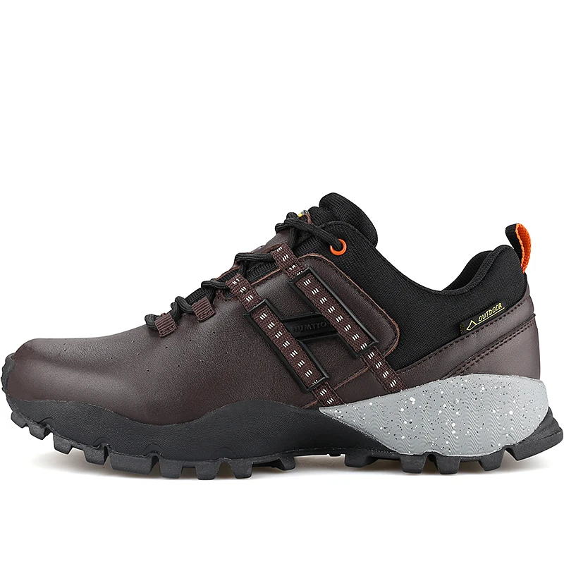 

HUMTTO Men's Leather Outdoor Hiking Trekking Sneakers Shoes Footwear For Men Sports Climbing Mountain Trail Shoes Sneakers Man