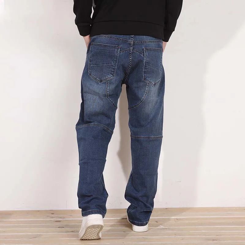 Men Fashion Jeans Straight Loose Harem Denim Pants Casual Cotton Trousers 4 Season Edition Blue Plus Size 29-48 Men Fashion Jeans Straight Loose Harem Denim Pants Casual Cotton Trousers 4 Season Edition Blue Plus Size 29-48