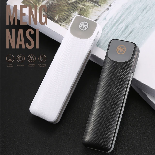 Best Offers WK DESIGN Portable Charger for Xiaomi Powerbank Mini Power Bank Solar External Battery Pack for iPhone X Xiaomi Bateria Externa