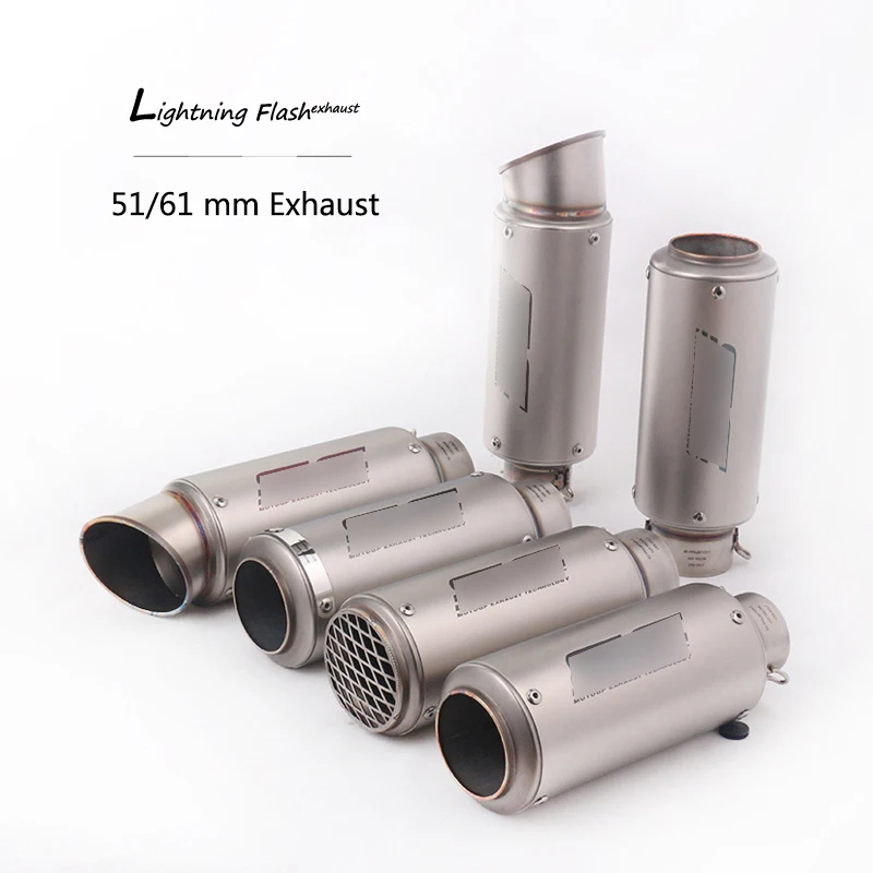 

Universal 38-51 38-61 mm Exhaust Pipe Stainless Steel Motorcycle Exhaust Tail Pipe No Db Killer Escape for Scooter Dirt Bike ATV
